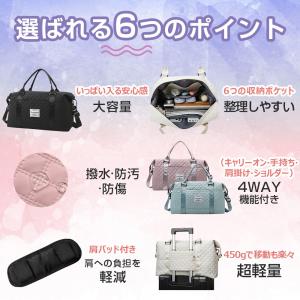 【肩パッド付き】ボストンバッグ レディース メ...の詳細画像3