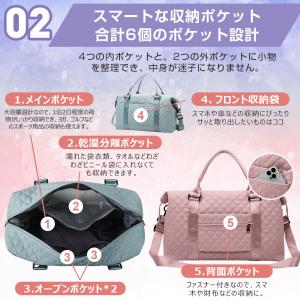 【肩パッド付き】ボストンバッグ レディース メ...の詳細画像5