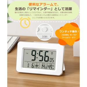 電波時計 デジタル 置き時計 湿度計 温度計 ...の詳細画像5