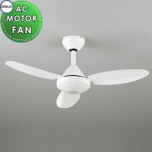 シーリングファン ＡＣモーターファンシリーズ WF503P1 オフホワイト色 器具本体 3枚羽根 ソフトなコンテンポラリーデザイン  オーデリック ODELIC ※リモコン付 条件により傾斜天井可能           