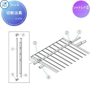 【部品】 フェンス   三協アルミ 三協立山  シャトレナ2用   切断治具 1~5型用  ※6型は使用できません※ 境界 屋外 アルミ 形材フェンスガーデン DIY 塀 壁｜ex-gstyle