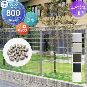 フェンス用 小口キャップ 50個入り  メッシュフェンス    三協アルミ 三協立山 ユメッシュR型   H800   YKCG4    太陽光 発電 ソーラーパネルの囲いフェンスに最適DIYで犬小屋も ガーデン 塀 壁 囲い スチール 境界 屋外   【部品】