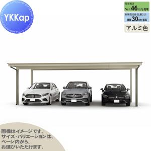 3台用 フラット屋根カーポート ブラック+木調 間口7316mm奥行 3台用 フラット屋根カーポート ブラック+木調 間口7316mm奥行