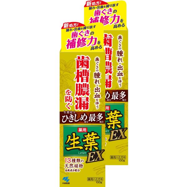 【Amazon.co.jp限定】【まとめ買い】生葉EX(しょうようEX) 歯槽膿漏を防ぐ 薬用ハミガ...