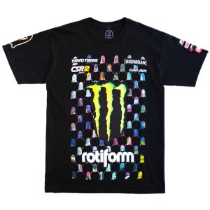 バレンティーノ ロッシ VR46 ドット #46 モンスターエナジー Tシャツ