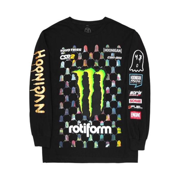 モンスターエナジーフーニガン　ケンブロック　トレバーアンドリュー公式　LS　チームロングTシャツ２３