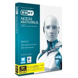 ESET NOD32アンチウイルス 5年/５ライセンス 新規 Windows/Mac｜ex-soft
