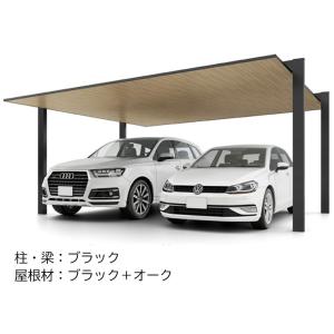 カーポート 2台用 工事付 カーポートSC 間...の詳細画像1