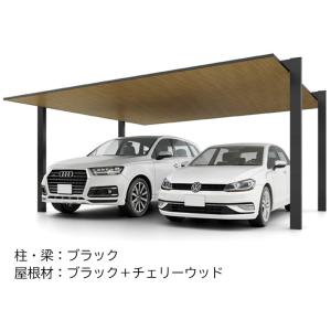 カーポート 2台用 工事付 カーポートSC 間...の詳細画像2
