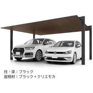 カーポート 2台用 工事付 カーポートSC 間...の詳細画像3