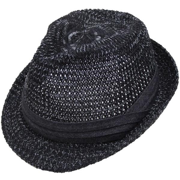 大きいサイズ 帽子 メンズ 中折れハット 中折れハイバック 中折れ帽 65cm対応 サイズ調節可能 ...