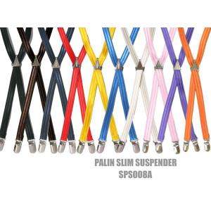 サスペンダー メンズ レディース スリム 無地 細身 日本製