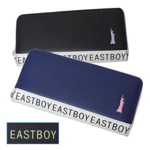 長財布 メンズ レディース ロングウォレット EASTBOY イーストボーイ 英字ロゴラウンドファスナータイプ 送料無料(沖縄・北海道・離島は除く)｜exas