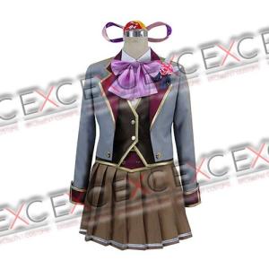 白猫プロジェクト カスミ・アサミヤ 私立茶熊学園制服 風 コスプレ衣装｜exc1-com