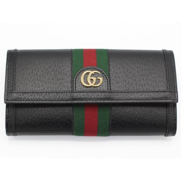 グッチ　GUCCI　719886 DJ2DG 1060　長財布　ブラック　オフィディア ウェブ スト...