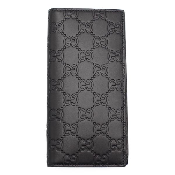 グッチ　GUCCI　長財布　779828 CWC1N 1000　ブラック　グッチシマ GG　レザー ...