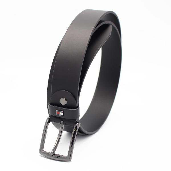 トミーヒルフィーガ　TOMMY HILFIGER　ベルト　AM0AM13576 BDS　ブラック　レ...