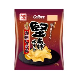 カルビー 堅あげポテト九州しょうゆ 63g 12コ (4901330910884