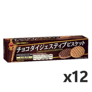 ブルボン チョコダイジェスティブビスケット 16枚x12個