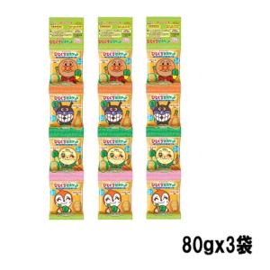 不二家 80gアンパンマンひとくちビスケット4連 80g×3袋｜excel-fukuoka