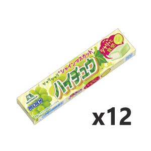 特価！ メール便　送料無料　森永製菓 輝くハイチュウ シャインマスカット 12粒×12個