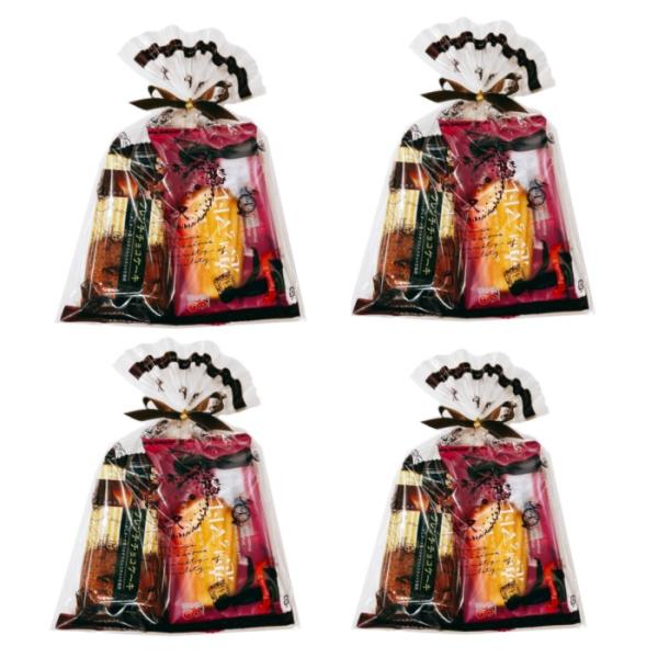 メール便 送料無料 焼菓子 プチスイーツギフト テディベア ギフトバッグ 4セット