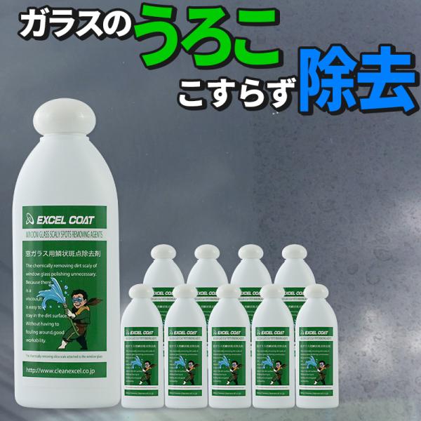 【10本セット】自動車ガラス用 ウロコ取り 業務用 窓ガラス用鱗状斑点除去剤200g×10本 車 ウ...