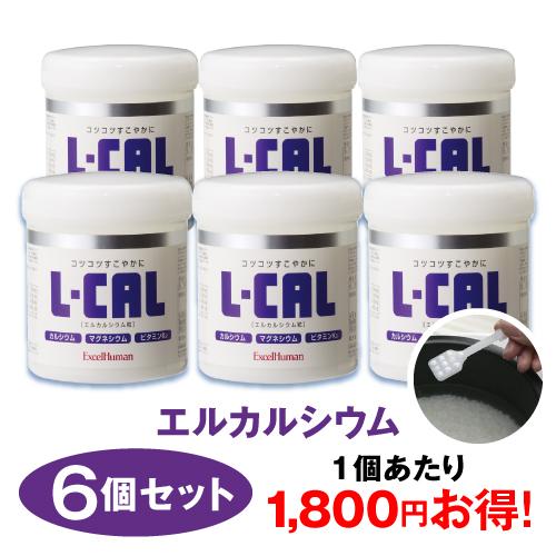 エルカルシウム 6個セット L型乳酸発酵 カルシウム 乳酸菌 植物性 骨 マグネシウム ビタミンK2...