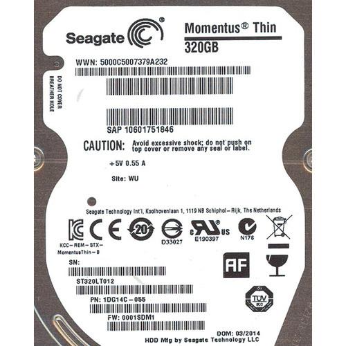 爆買SEAGATE ノート用HDD 2.5inch ST320LT012 320GB 7mm