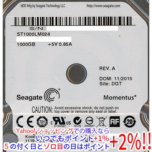 Seagate ノート用HDD 2.5inch ST1000LM024 1TB 9.5mm