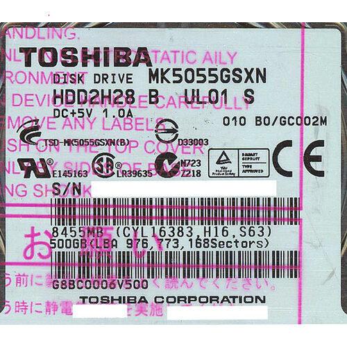 爆買TOSHIBA(東芝) ノート用HDD 2.5inch MK5055GSXN 500GB