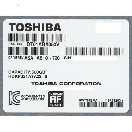 爆買TOSHIBA製HDD DT01ABA050V 500GB SATA600 5700