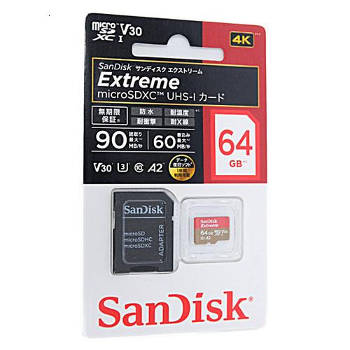 爆買【ゆうパケット対応】SanDisk microSDXCメモリーカード 64GB SDSQXAF-...