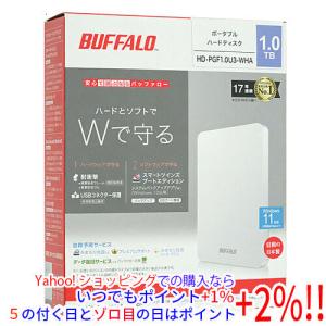 BUFFALO（バッファロー） 外付けHDD ブラック [ポータブル型 /1TB] HD