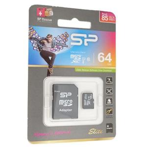 【ゆうパケット対応】SiliconPower microSDXCメモリーカード 64GB SP064GBSTXBU1V10-SP