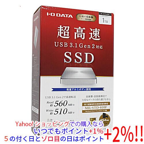 I-O DATA アイ・オー・データ USB 3.1 Gen2 Type-C対応 ポータブルSSD ...