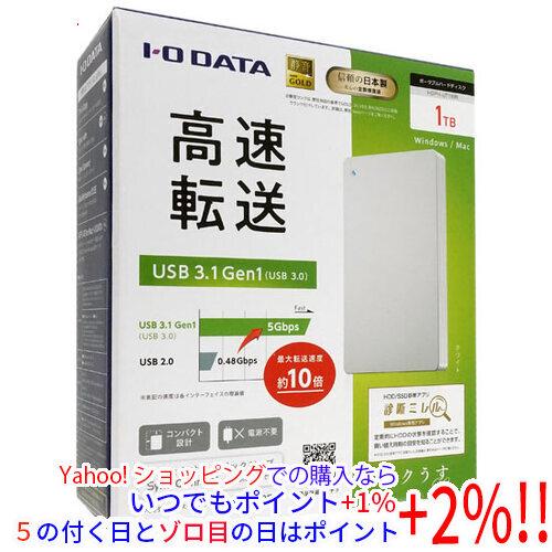 I-O DATA アイ・オー・データ製PortableHD HDPH-UT1WR 1TB ホワイト