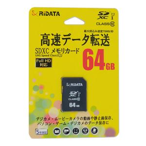 【ゆうパケット対応】RiDATA SDXCメモリーカード RD2-SDX064G10U1 64GB [管理:1000014130]｜excellar-plus