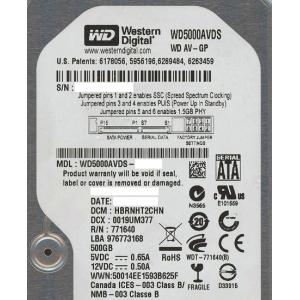 Western Digital製HDD WD5000AVDS 500GB SATA300