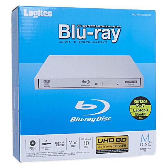 Logitec ポータブルBlu-rayドライブ LBD-PWA6U3LWH ホワイト [管理:10...