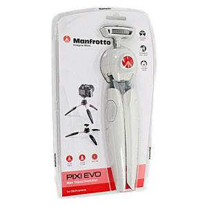 Manfrotto PIXI EVO ミニ三脚 MTPIXIEVO-WH ホワイト [管理:1000016809]｜excellar-plus