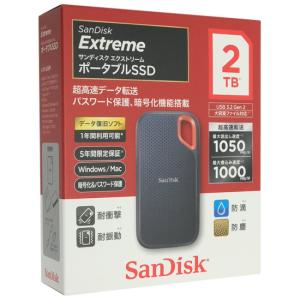 SANDISK ポータブルSSD エクストリーム V2 SDSSDE61-2T00-J25 2TB ...