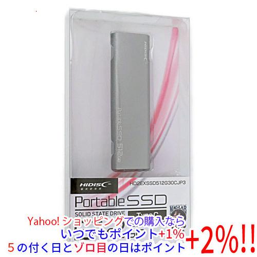 HI-DISC 外付けSSD 512GB HD2EXSSD512G30CJP3