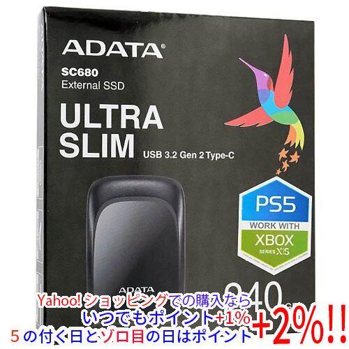 A-DATA製 SSD SC680 ASC680-240GU32G2-CBK ブラック 240GB