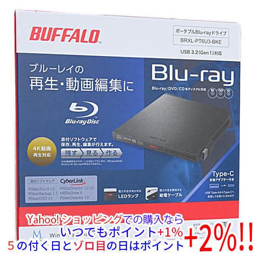 BUFFALO バッファロー 外付けブルーレイドライブ BRXL-PT6U3-BKE