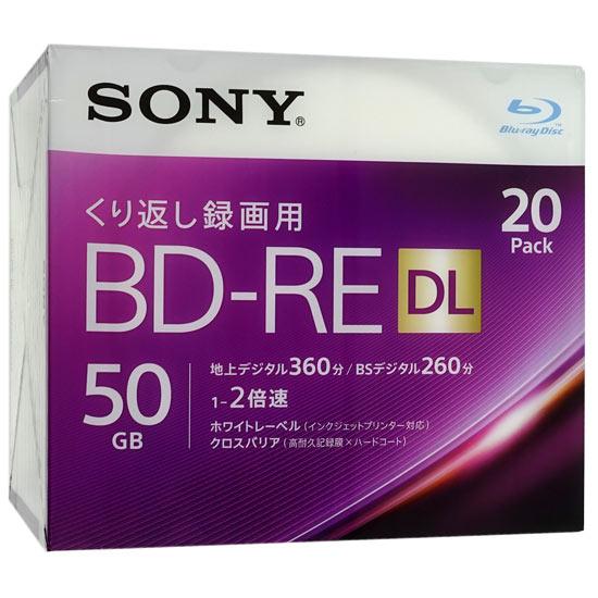 SONY ブルーレイディスク 20BNE2VJPS2 BD-RE DL 2倍速 20枚組 [管理:1...