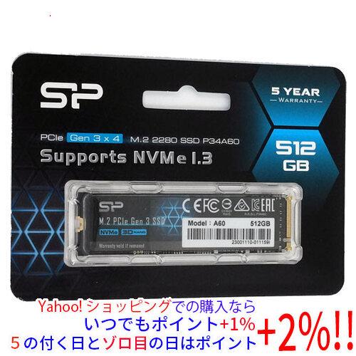 Silicon Power製 M.2 SSD 512GB PCIe Gen3x4 P34A60 SP...