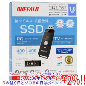 BUFFALO 外付けSSD1.0TB　SSD-PUT1.OU3-B/N BUFFALO（バッファロー） 外付けSSD SSD-PUTVB1.0U3-B ブラック
