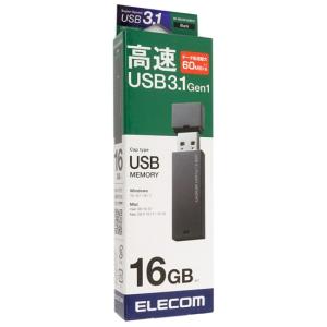 【ゆうパケット対応】ELECOM エレコム USB3.1対応キャップ式USBメモリ MF-MSU3B16GBK/H 16GB [管理:1000022211]｜excellar-plus