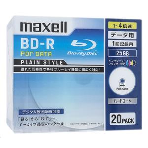 maxell データ用 BD-R 4倍速 20枚 BR25PPLWPB.20S [管理:1000022258]｜excellar-plus